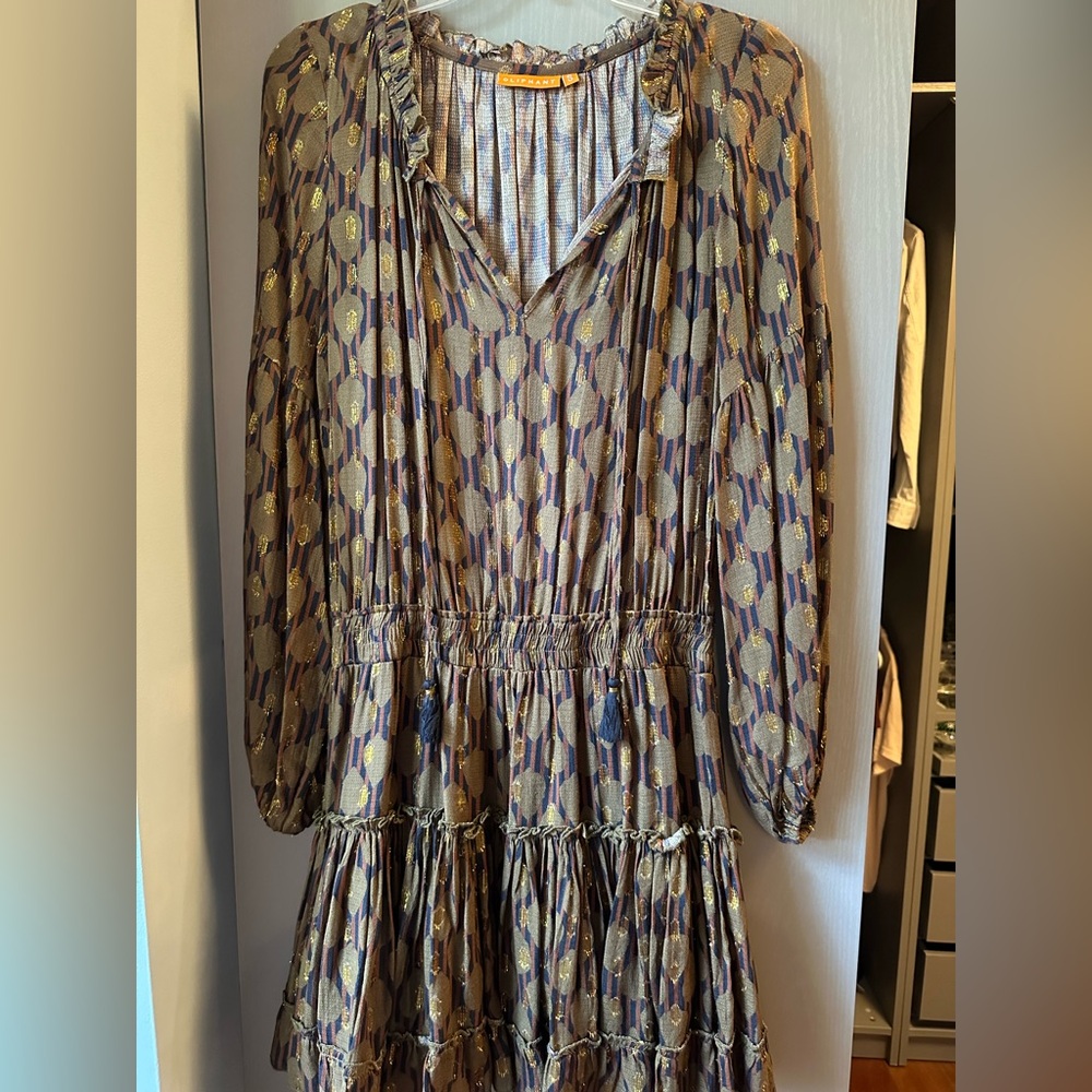 Oliphant dress, long-sleeve - SMALL, 35.5 inches long.